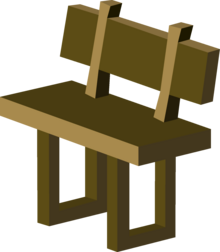 Wooden bench
